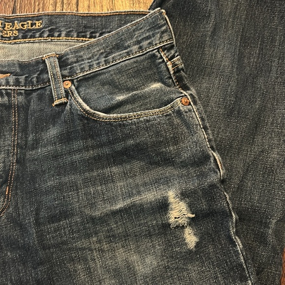 American Eagle Original Straight Leg Denim Jeans - Picture 3 of 7